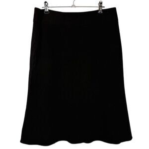 Armani Collezioni Wool Vintage Antinea SRL Skirt Lined Black Back Zip Size 8 (42
